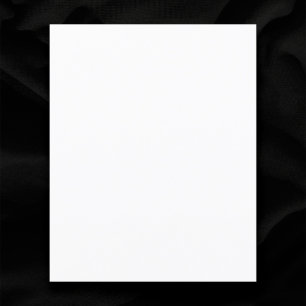 Plain Blank White Wedding Small Budget Invitation