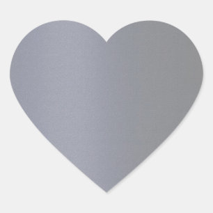 Plain BLUE GREY DarkGray Heart Sticker