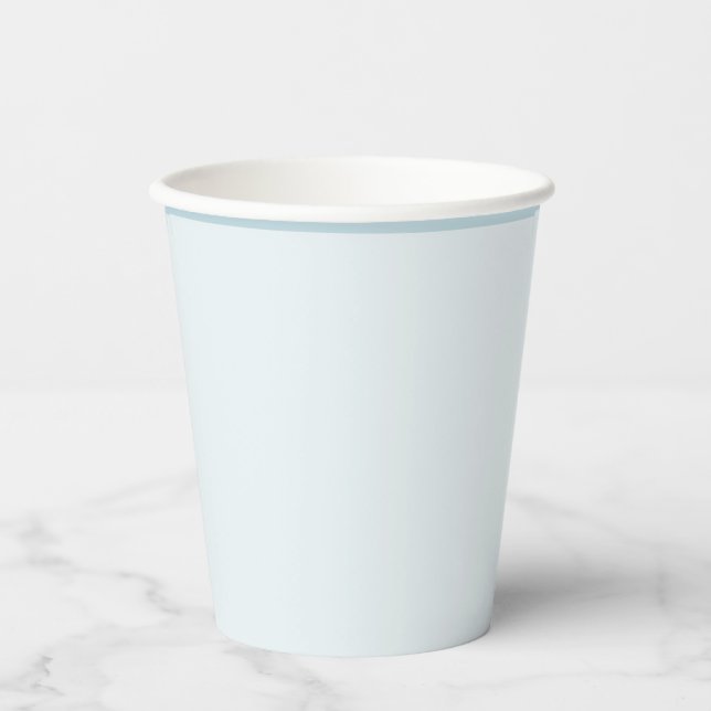 Plain blue paper cups (Front)