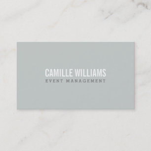 PLAIN BOLD MINIMAL smart text monochromatic grey Business Card
