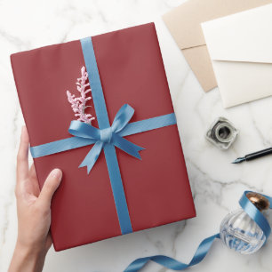Plain Brick Red Colour Shade Tone Wrapping Paper