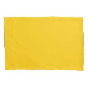 Plain Bright Yellow pillowcase single