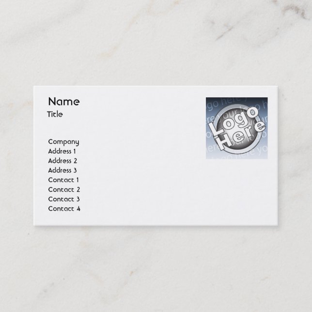 Plain - Business Business Card (Front)