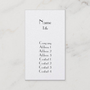 Plain - Business Business Card