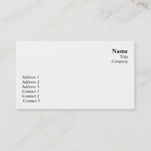 Plain  - Business Business Card