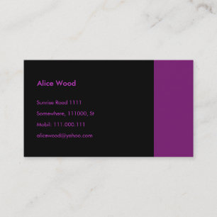 Plain Business Card