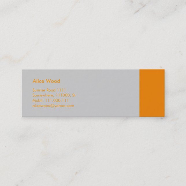 Plain Business Card (Front)