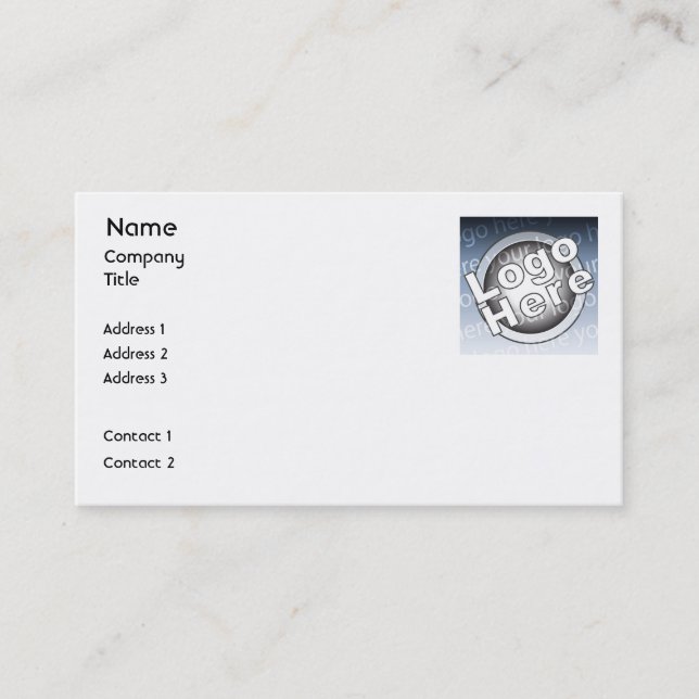 Plain - Business Card (Front)