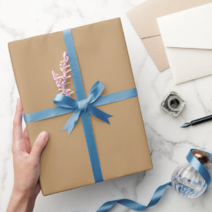 Plain Camel Tan Colour Shade Tone Wrapping Paper