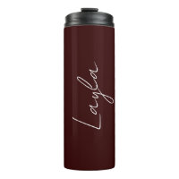 Plain Chocolate Brown And A Template For Your Name