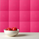 Plain color amaranth radical red pink ceramic tile<br><div class="desc">Plain color amaranth radical red pink design.</div>