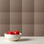 Plain color dark taupe pastel brown ceramic tile<br><div class="desc">Plain color dark taupe pastel brown design.</div>