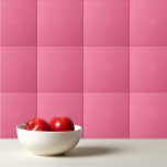 Plain color solid rosy watermelon pink ceramic tile<br><div class="desc">Plain color solid rosy watermelon pink design.</div>