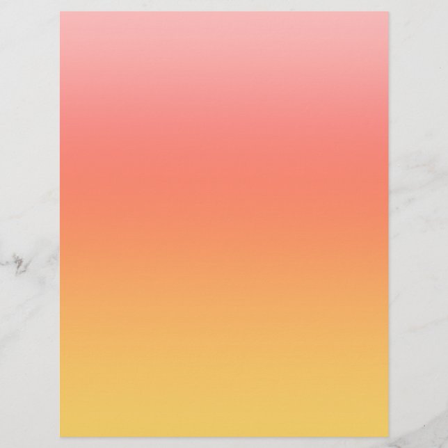 Plain colors - Yellow to Misty Pink ombre Flyer (Front)