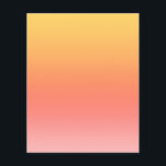 Plain colors - Yellow to Misty Pink ombre Flyer<br><div class="desc">Colorful yellow, orange, red and pink gradient background.</div>