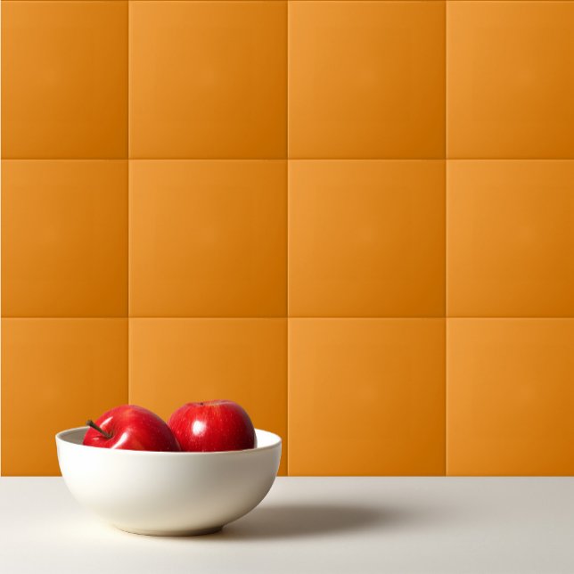 Plain colour dull orange ceramic tile (Creator Uploaded)