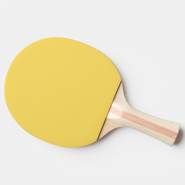 Plain colour jonquil yellow ping pong paddle (Side)
