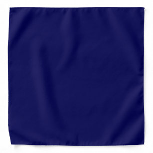 Plain colour midnight blue bandana