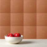Plain colour pastel burnt orange ceramic tile<br><div class="desc">Plain colour pastel burnt orange design.</div>
