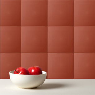 Plain colour rusty brown ceramic tile