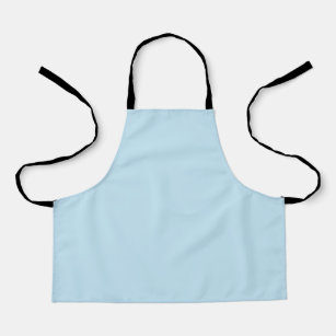 Plain colour solid cloudy light blue apron