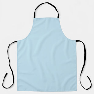 Plain colour solid cloudy light blue apron