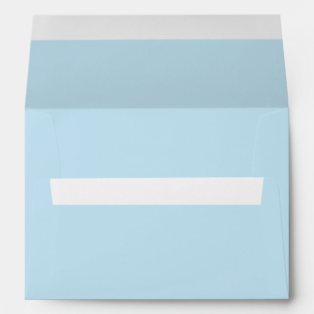 Plain colour solid cloudy light blue envelope (Back (Bottom))