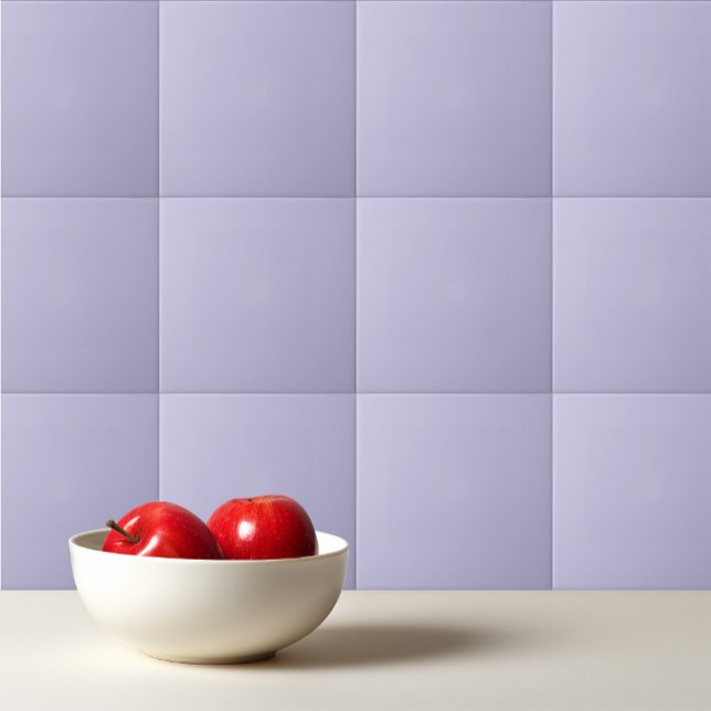 Plain colour solid heather pastel purple ceramic tile (Creator Uploaded)