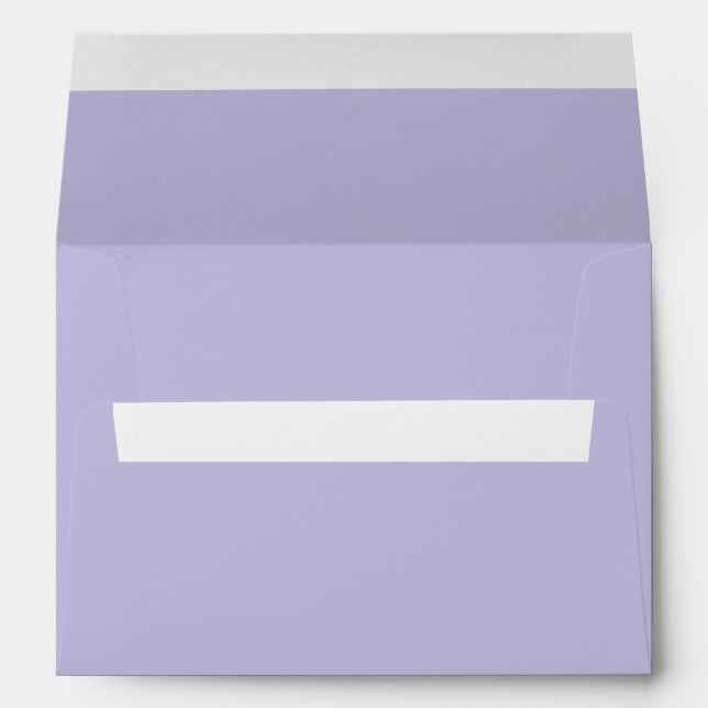 Plain colour solid heather pastel purple envelope (Back (Bottom))