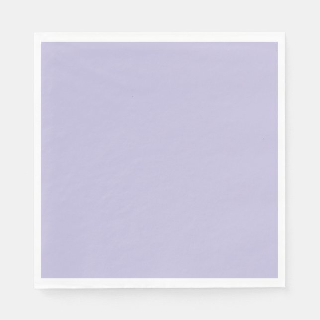 Plain colour solid heather pastel purple napkin (Front)