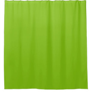Plain colour solid parrot bright lime green shower curtain