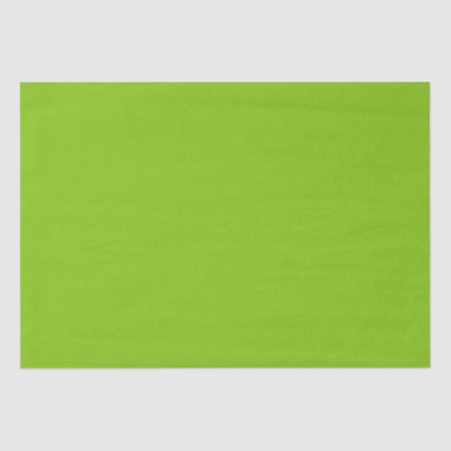 Plain colour solid parrot bright lime green tissue paper (Front)