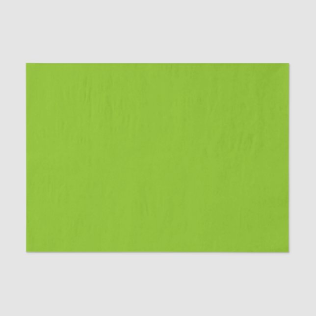 Plain colour solid parrot bright lime green tissue paper (Front)