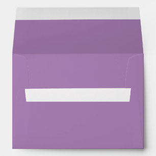 Plain colour solid pastel purple African violet Envelope