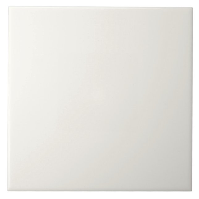Plain Colour White Desert  Ceramic Tile (Front)