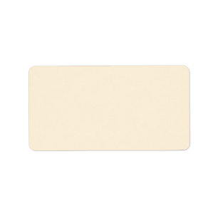 Plain cream or ivory background blank custom label