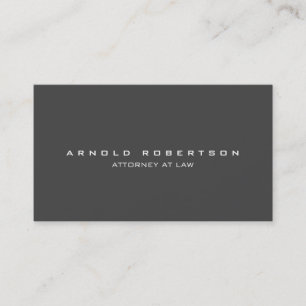 Plain Creative Grey Professional Business Card