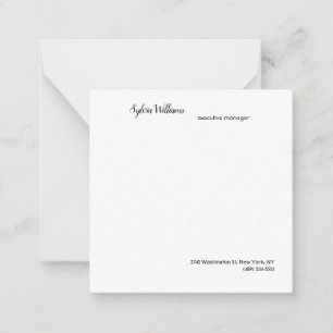Plain Creative Modern Minimalist Your Name Details Card