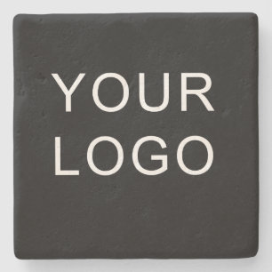 Plain Customisable Business Corporate Logo Stone Coaster