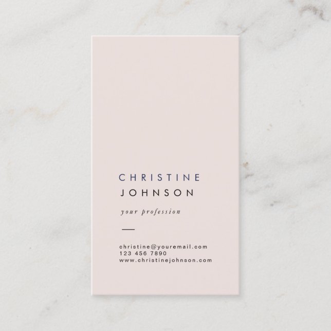 plain delicate coconut cream  business card (Front)