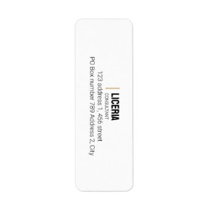Plain Design White Color Return Address Label