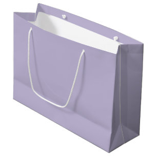 Plain dusty lavender solid color large gift bag