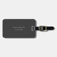 Plain Elegant Black Minimalist Modern