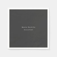 Plain Elegant Black Minimalist Modern