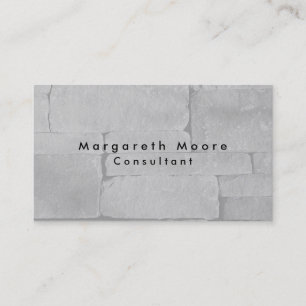 Plain Elegant Grey Wall Professional Business Card