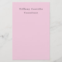 Plain Elegant Light Pink Simple Minimalist Modern