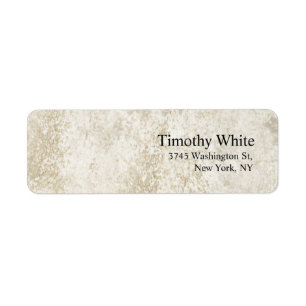Plain Elegant Minimalist Modern Stone Wall Return Address Label