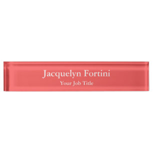 Plain Elegant Modern Minimalist Nameplate