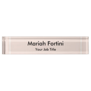 Plain Elegant Modern Minimalist Nameplate