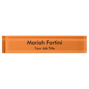 Plain Elegant Modern Minimalist Nameplate